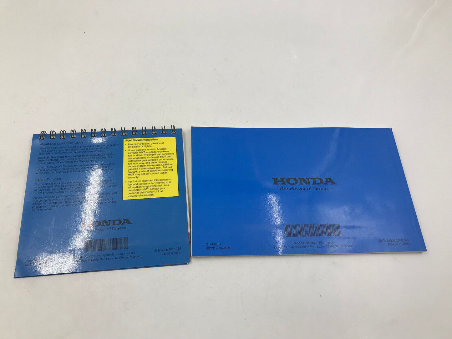 2008 Honda Civic Hybrid Owners Manual OEM D02B48048