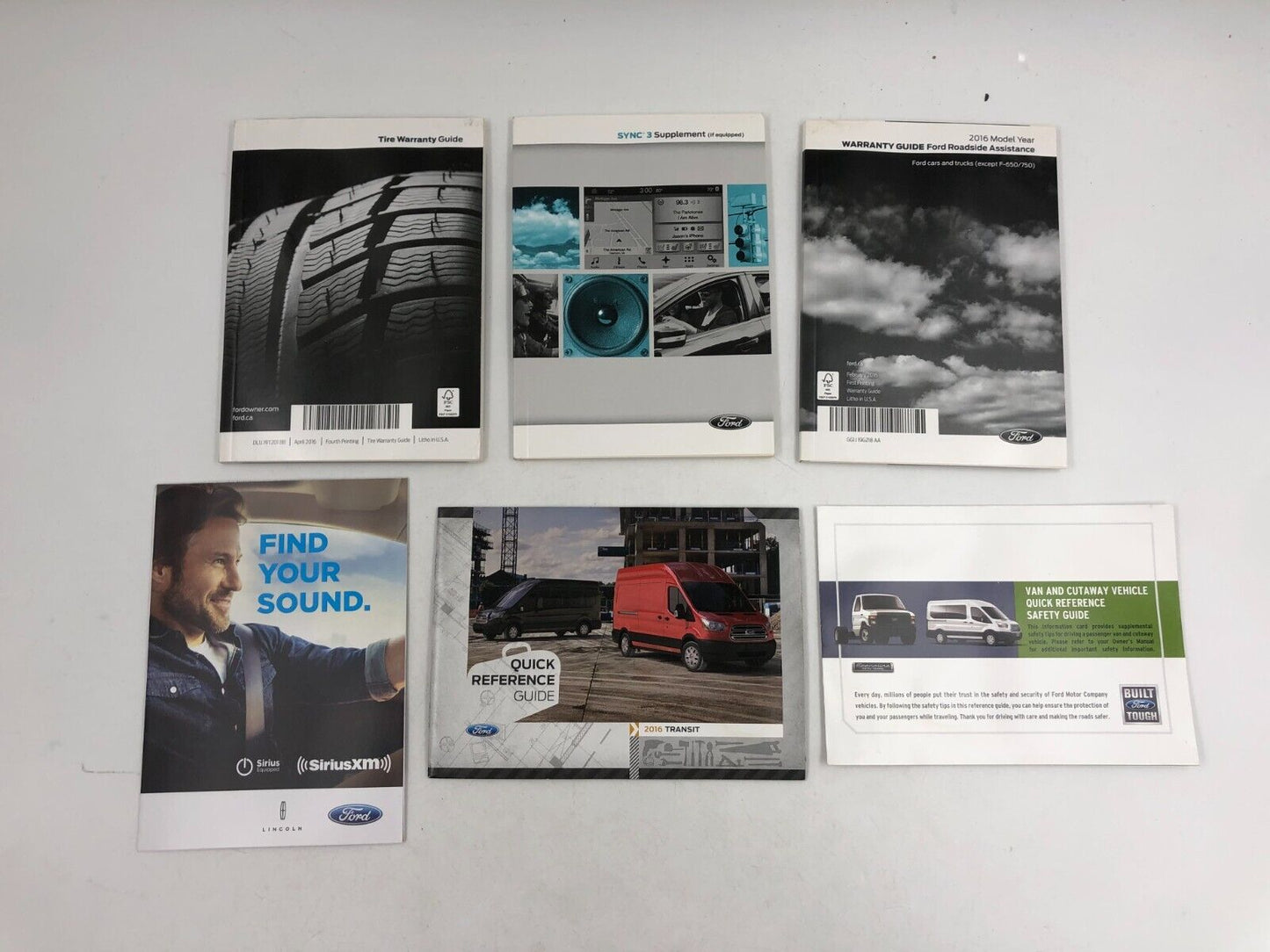 2016 Ford Transit Owners Manual Handbook Set with Case OEM B03B48026