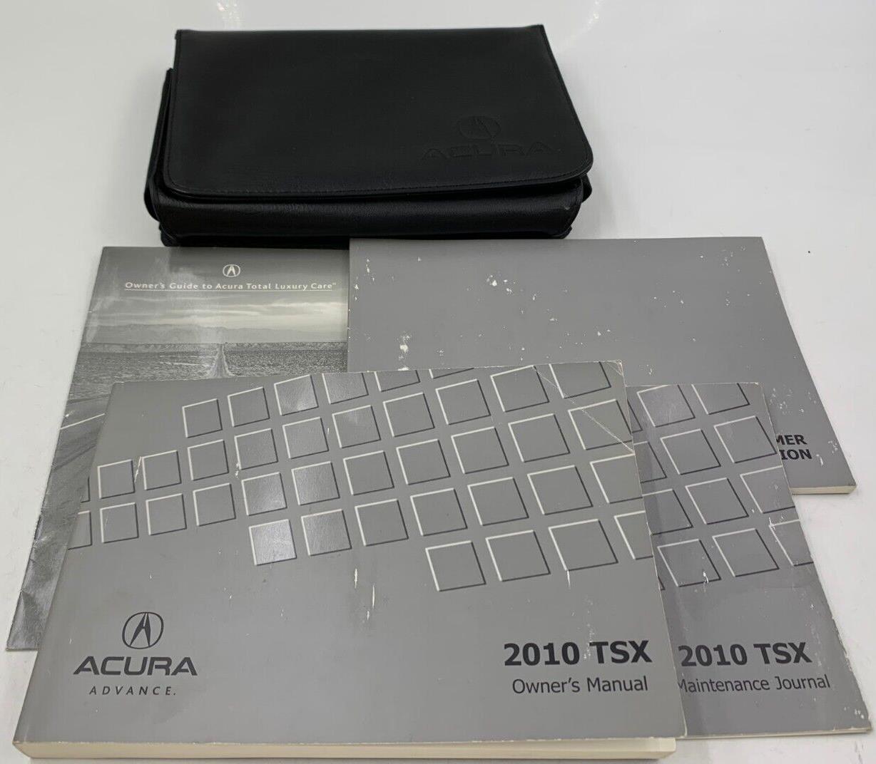 2010 Acura TSX Owners Manual Handbook Set with Case OEM C02B41026