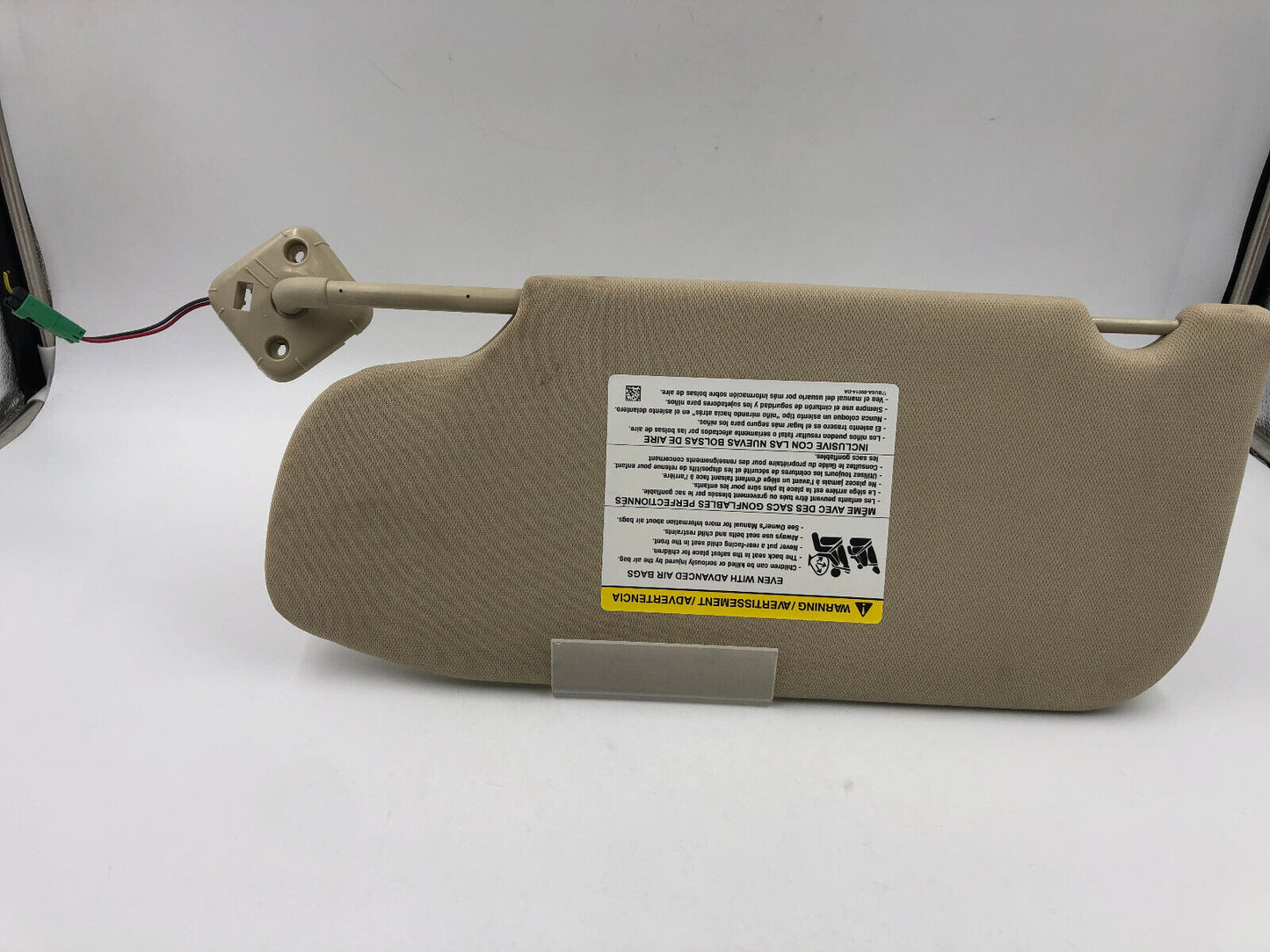 2013-2019 Ford Taurus Passenger Side Sunvisor Tan Illuminated OEM G01B13006