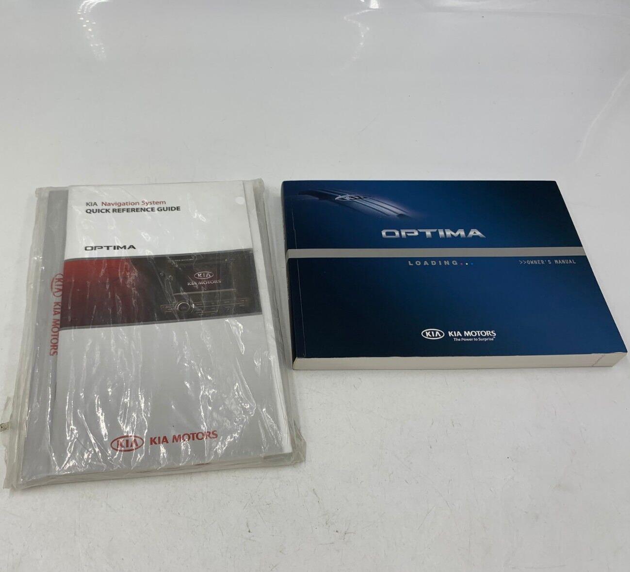 2012 Kia Optima Owners Manual Case Handbook Set with Case OEM C01B12028