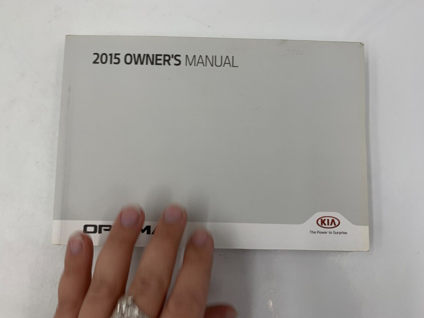 2015 Kia Optima Owners Manual Handbook Set with Case OEM F04B39021