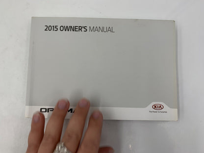 2015 Kia Optima Owners Manual Handbook Set with Case OEM F04B39021