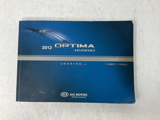 2012 Kia Optima Owners Manual Handbook OEM B03B29018