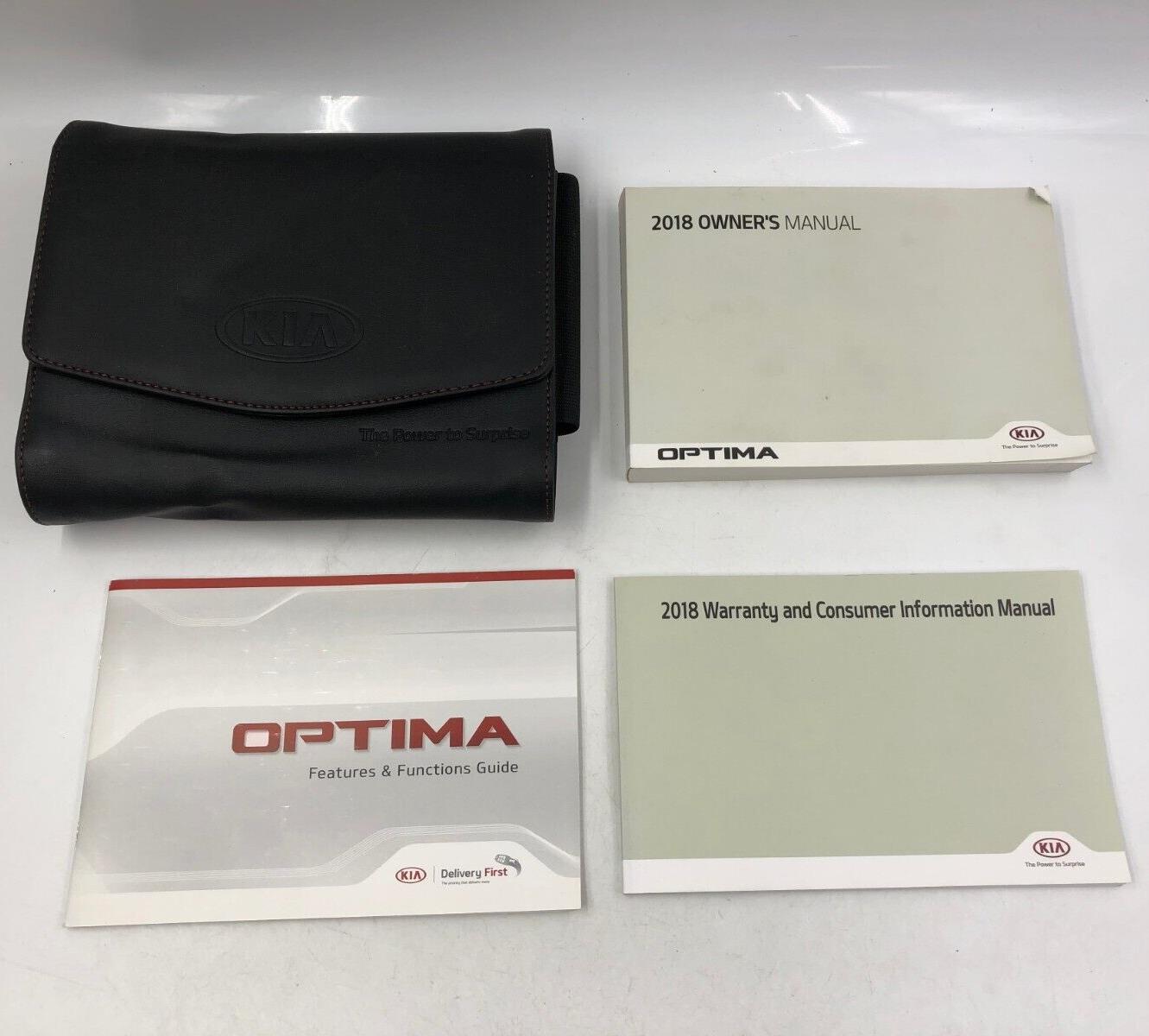 2018 Kia Optima Owners Manual Handbook Set with Case OEM F03B52043