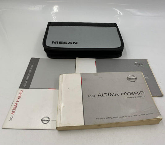 2007 Nissan Altima Owners Manual Handbook Set with Case OEM F02B05052