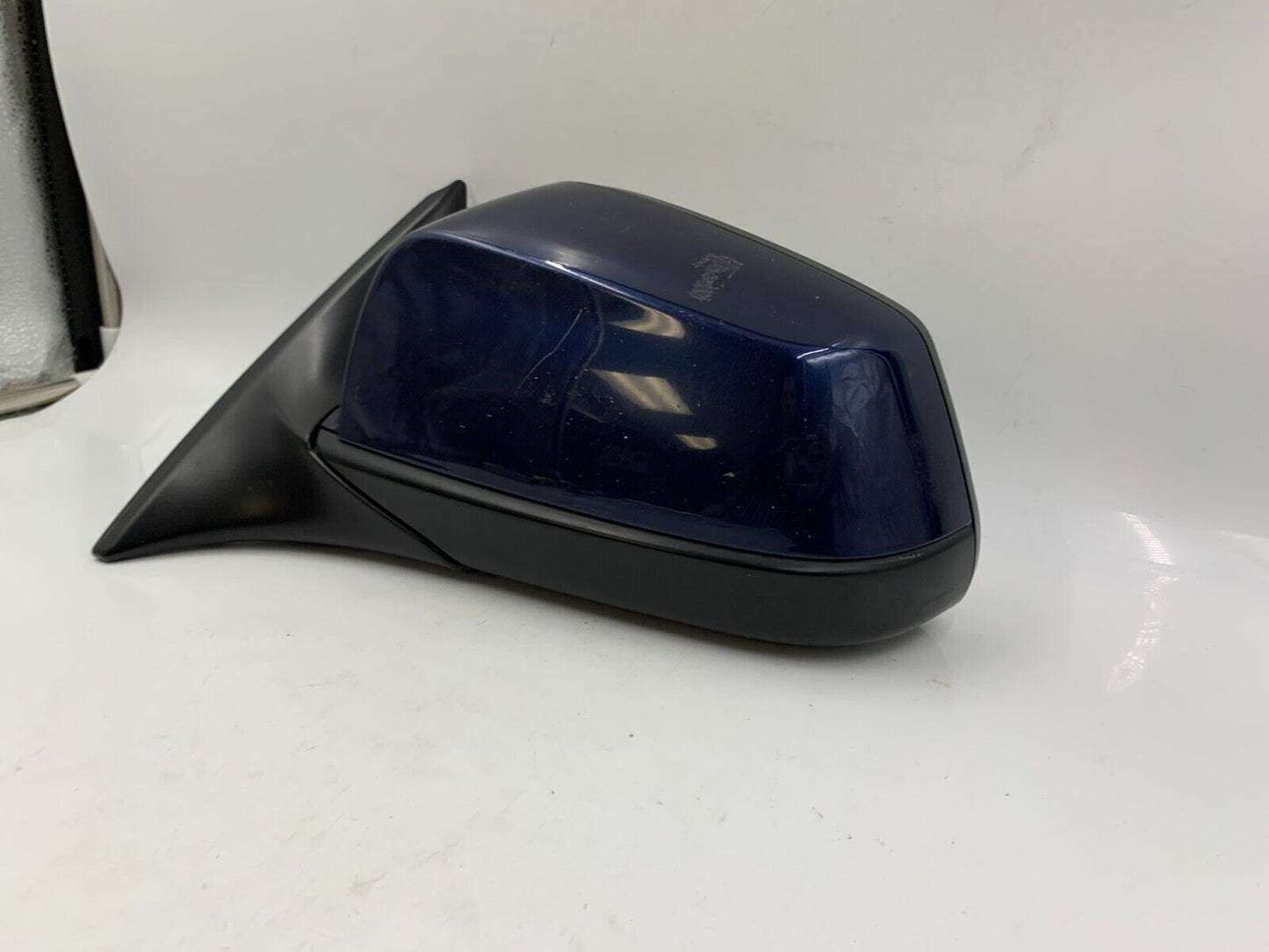 2009-2012 BMW 750i Driver Side View Power Door Mirror Blue BSA OEM B01B23016