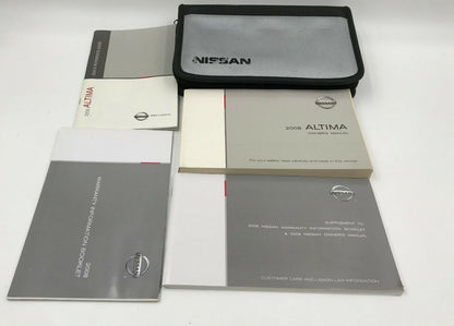 2008 Nissan Altima Owners Manual Handbook Set with Case OEM A01B20018