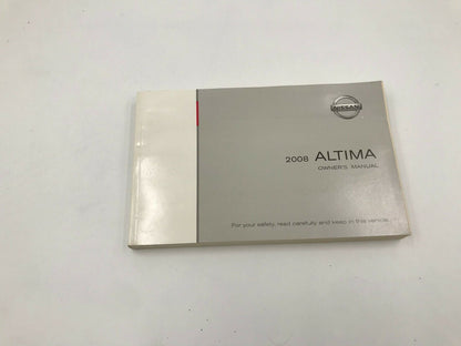 2008 Nissan Altima Owners Manual Handbook Set with Case OEM A01B20018