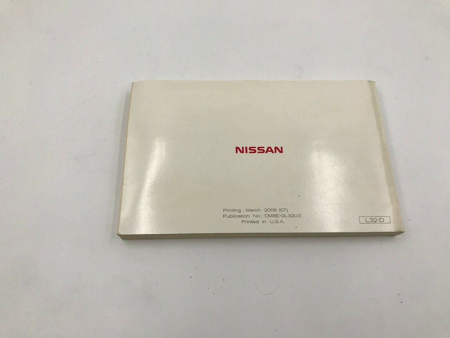 2008 Nissan Altima Owners Manual Handbook Set with Case OEM A01B20018