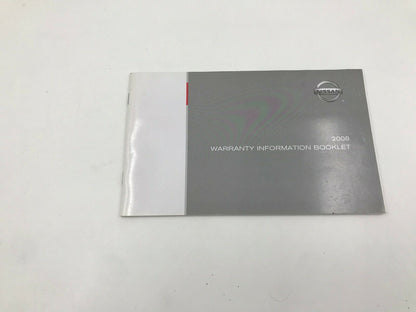 2008 Nissan Altima Owners Manual Handbook Set with Case OEM A01B20018