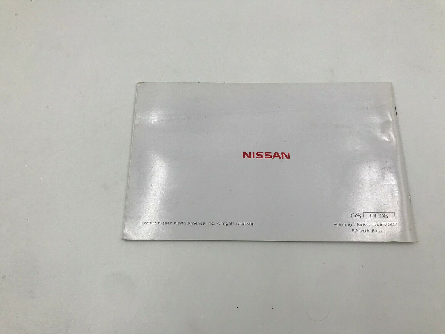 2008 Nissan Altima Owners Manual Handbook Set with Case OEM A01B20018