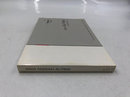 2003 Nissan Altima Owners Manual OEM C02B09050