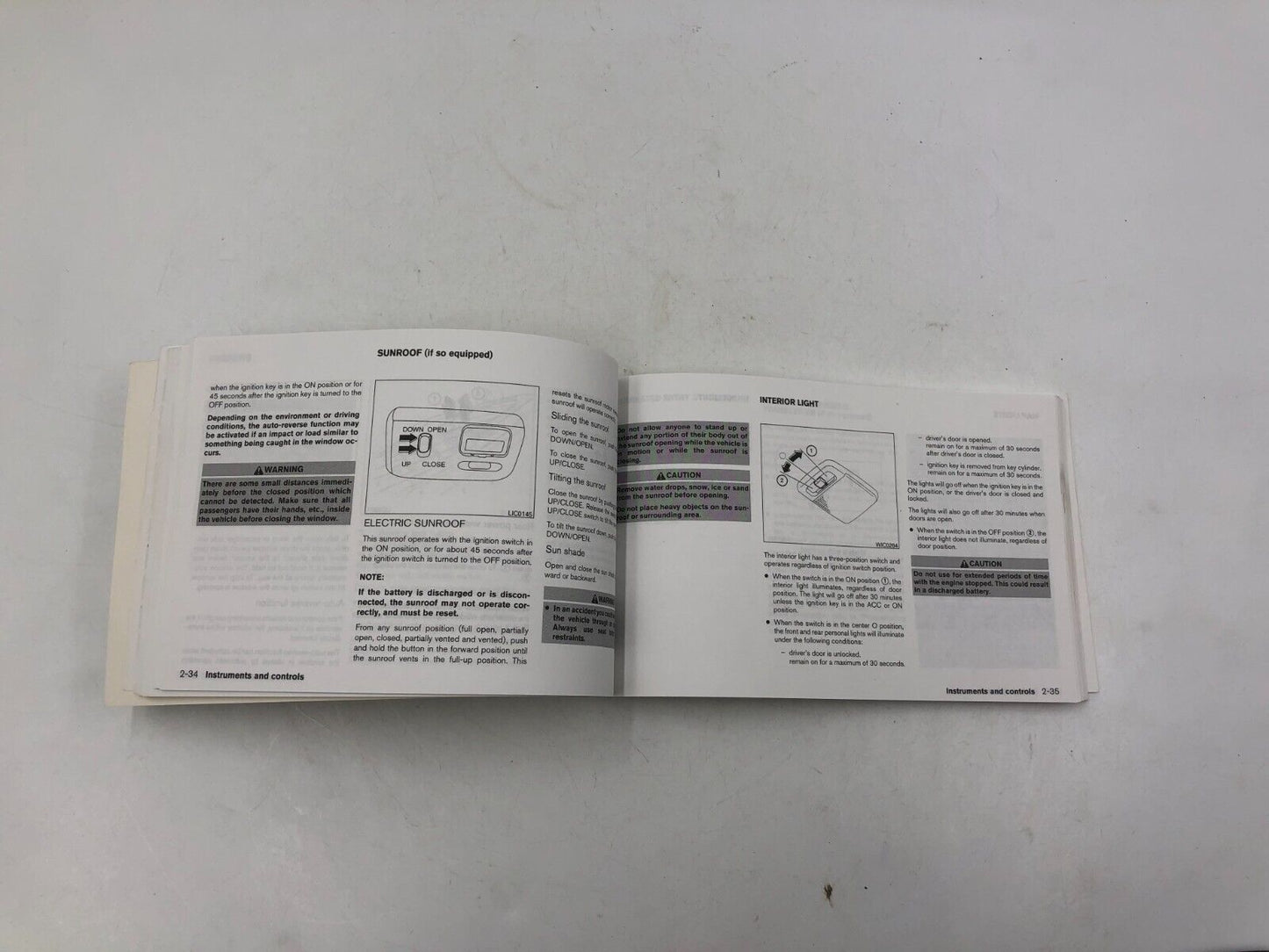 2003 Nissan Altima Owners Manual OEM C02B09050