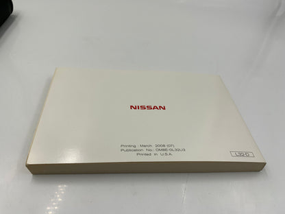 2008 Nissan Altima Owners Manual Handbook with Case OEM G03B54058