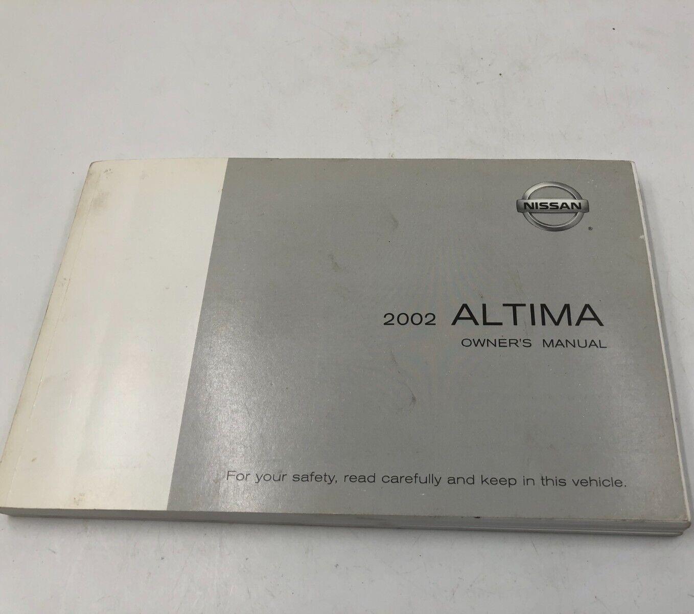 2002 Nissan Altima Owners Manual Handbook OEM F01B06084