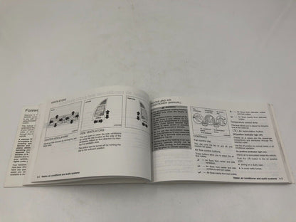 2002 Nissan Altima Owners Manual Handbook OEM F01B06084