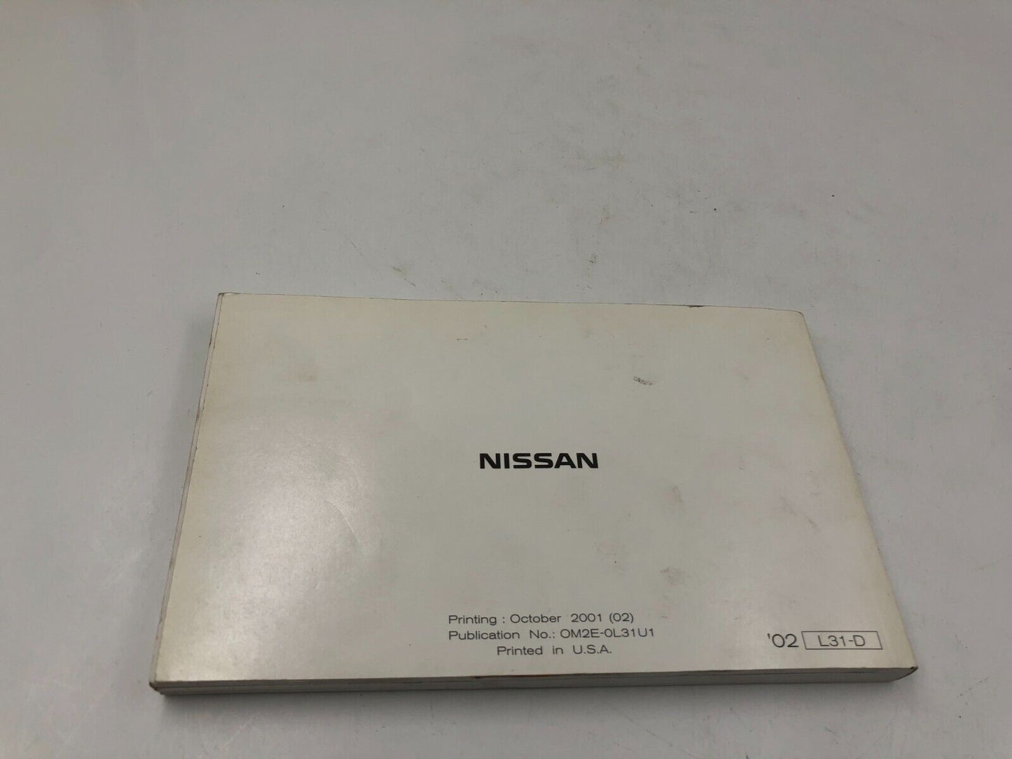 2002 Nissan Altima Owners Manual Handbook OEM F01B06084