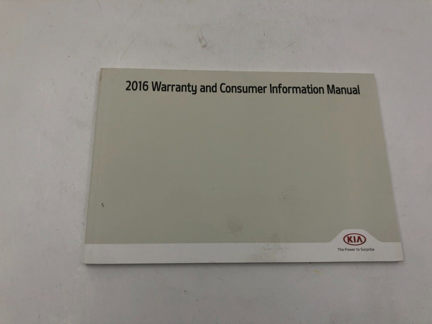 2016 Kia Optima Sedan Owners Manual Handbook Set with Case OEM F01B06085