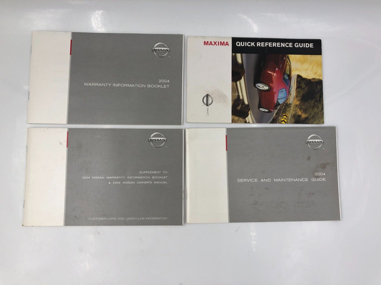 2004 Nissan Maxima Owners Manual Handbook Set with Case OEM I02B17022