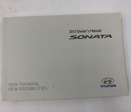 2013 Hyundai Sonata Owners Manual Handbook OEM E02B10035