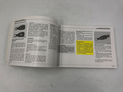 2013 Hyundai Sonata Owners Manual Handbook OEM E02B10035