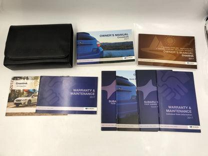 2017 Subaru XV Crosstrek Hybrid Owners Manual Handbook Set with Case C02B54025