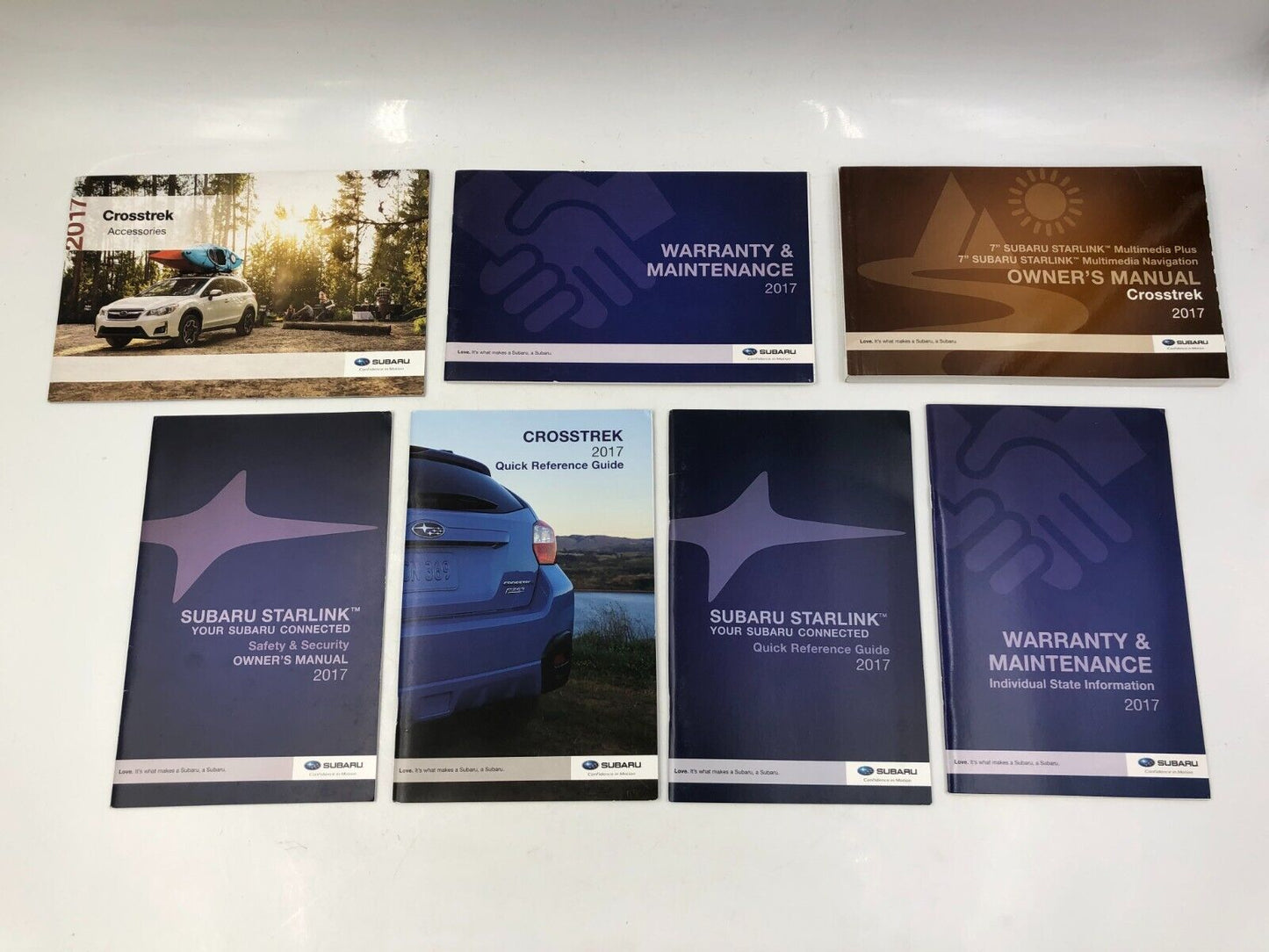 2017 Subaru XV Crosstrek Hybrid Owners Manual Handbook Set with Case C02B54025