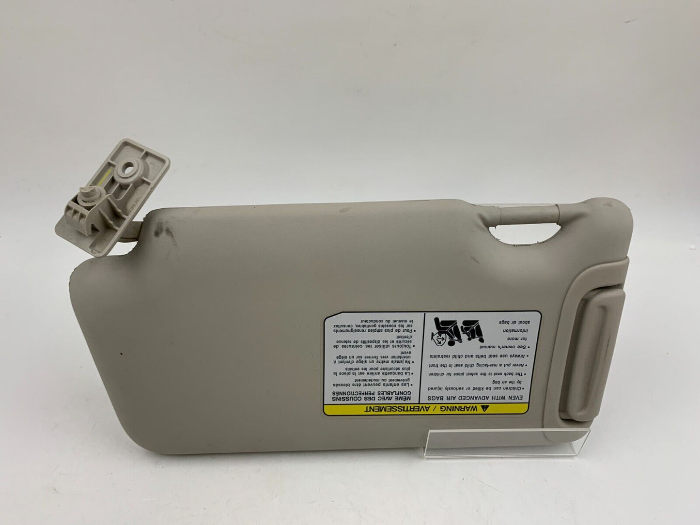 2013-2015 Nissan Versa Passenger Sun Visor Sunvisor Gray OEM B01B27084