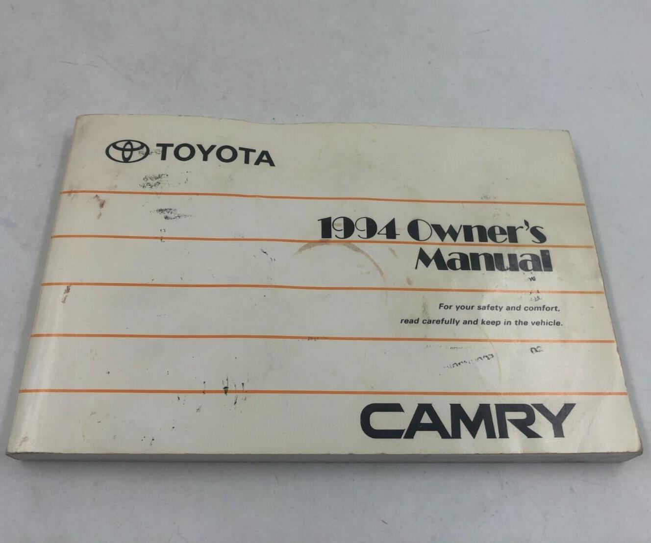 1994 Toyota Camry Owners Manual Handbook OEM F04B23057