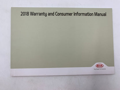 2018 Kia Forte Owners Manual Handbook Set with Case OEM A02B22032