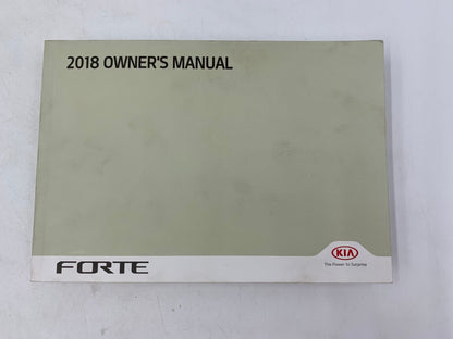 2018 Kia Forte Owners Manual Handbook Set with Case OEM A02B22032