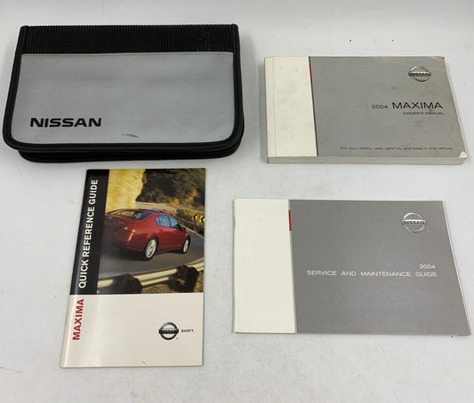 2004 Nissan Maxima Owners Manual Handbook Set with Case OEM A03B48072