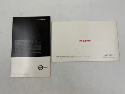 2004 Nissan Maxima Owners Manual Handbook Set with Case OEM A03B48072