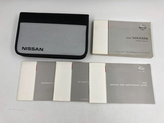 2005 Nissan Maxima Owners Manual Handbook with Case OEM B03B48028