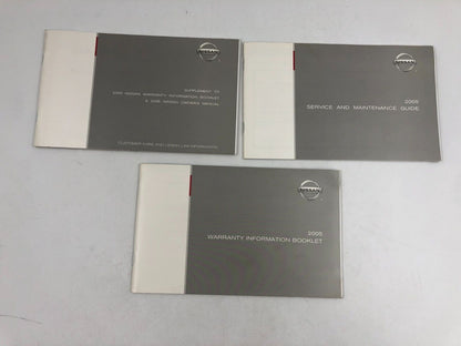 2005 Nissan Maxima Owners Manual Handbook with Case OEM B03B48028