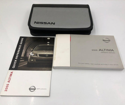 2005 Nissan Altima Owners Manual Handbook Set with Case OEM A02B28035