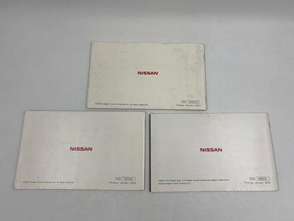 2003 Nissan Murano Owners Manual Handbook Set OEM A04B34024