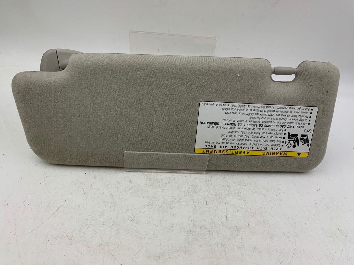 2010-2015 Toyota Prius Passenger Sunvisor Illuminated Gray OEM B03B56032