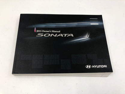 2011 Hyundai Sonata Owners Manual Handbook Set with Case OEM B04B45033