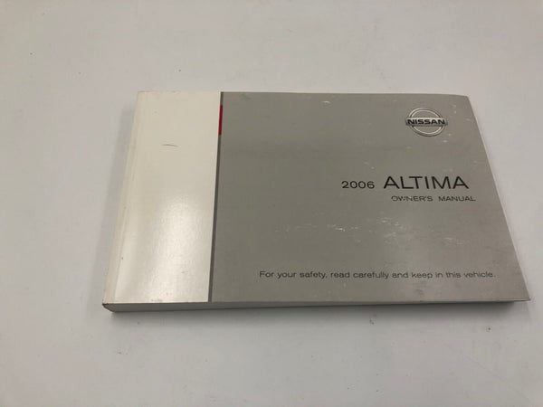 2006 Nissan Altima Owners Manual Handbook Set with Case OEM B04B33028