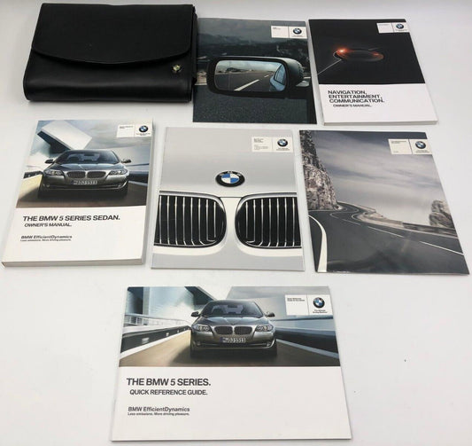 2013 BMW 5 Series Sedan Owners Manual Handbook Set with Case OEM C03B44031