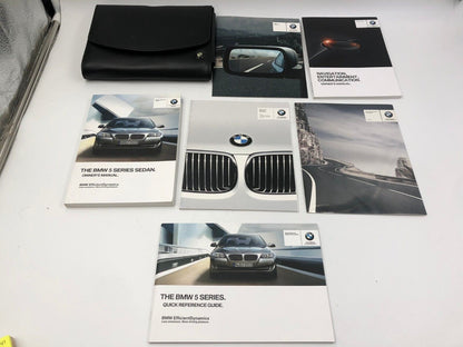 2013 BMW 5 Series Sedan Owners Manual Handbook Set with Case OEM C03B44031