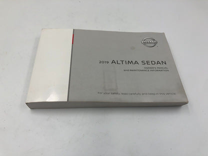 2019 Nissan Altima Sedan Owners Manual Handbook Set with Case OEM C03B45028