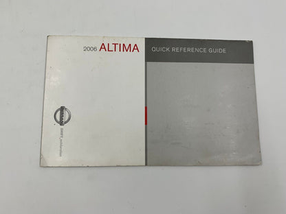 2006 Nissan Altima Owners Manual Handbook Set with Case OEM C02B40025