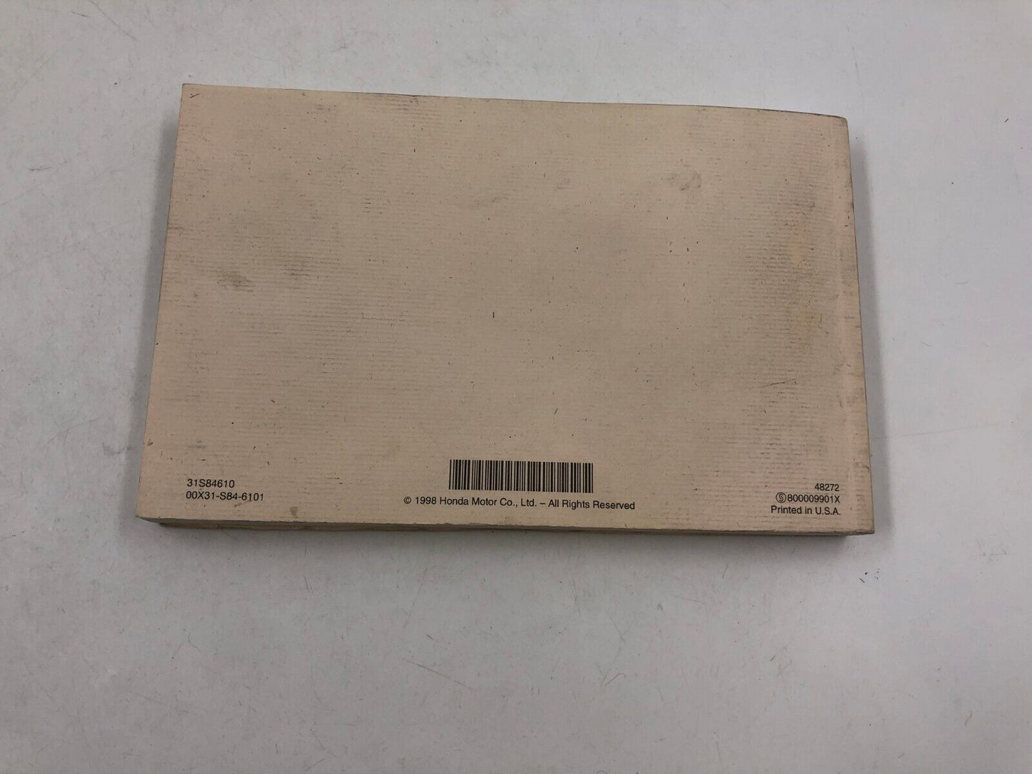 1999 Honda Accord Owners Manual Handbook OEM C04B11019