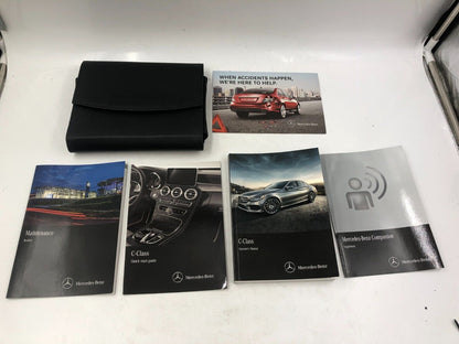 2016 Mercedes-Benz C-Class Owners Manual Handbook Set with Case OEM A01B47036