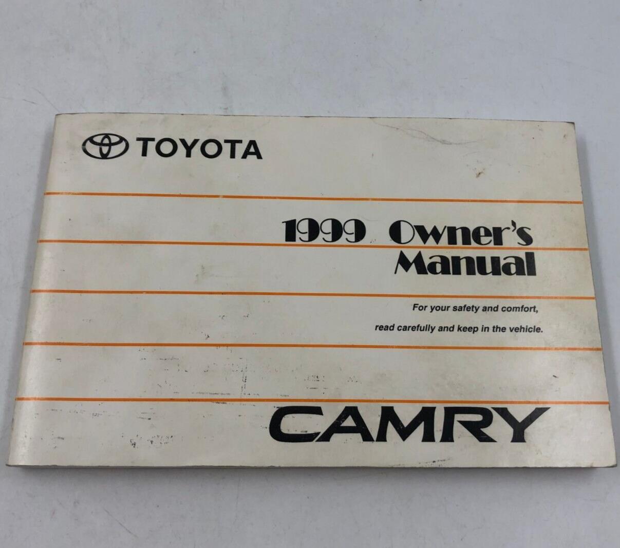 1999 Toyota Camry Owners Manual Handbook OEM C02B15027