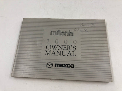 2000 Mazda Millenia Owners Manual Handbook with Case OEM D03B37088