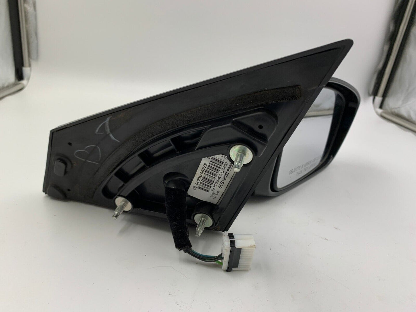 2011-2014 Hyundai Sonata Passenger Side Power Door Mirror Black OEM C04B54036